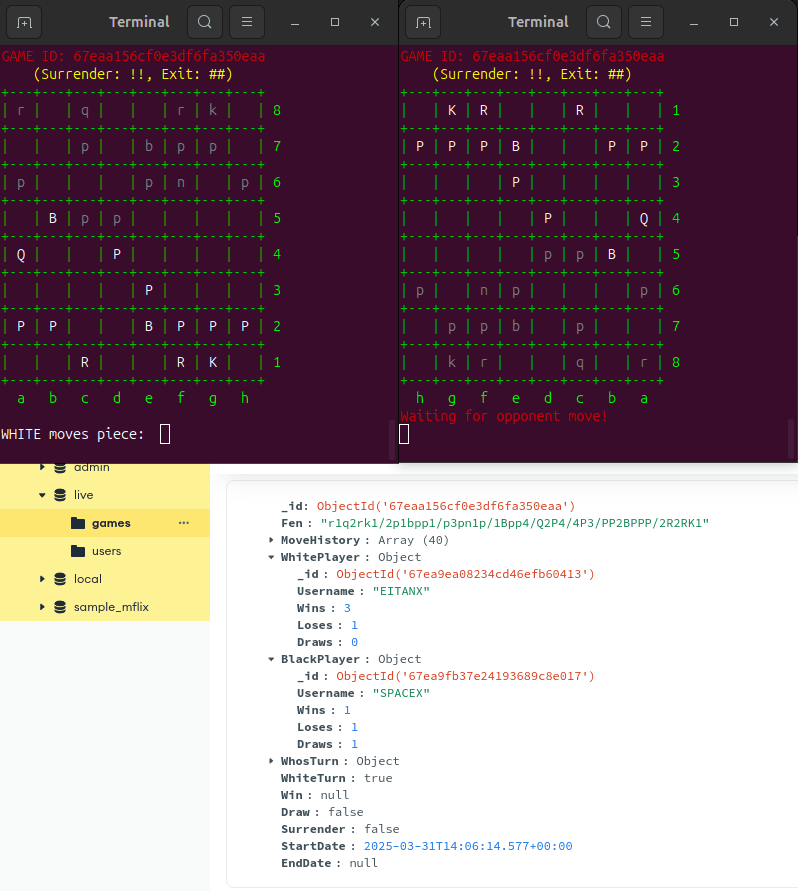Terminal Chess screenshot